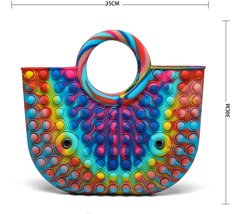 Imagen 2 de 7 de Pop It Fidget Brinquedos Bolsas E Scolas Bolsas Carteira