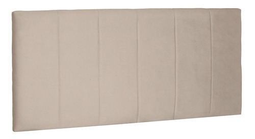 Cabeceira Painel Para Cama Box Solteiro 90 Ravenna Suede Cor Bege