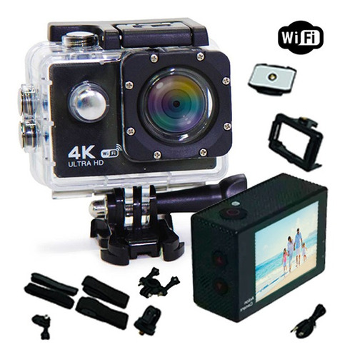 Camera Barata Sport Wifi Go 4k Pro Filmadora Foto 16mp Amvox