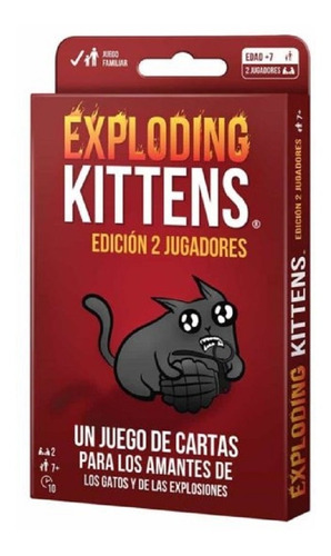 Juego De Mesa- Exploding Kittens Para Dos Jugadores- Español
