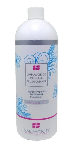 Limpia Pinceles Brush Cleaner 32 Oz , Uñas , Nail Factory