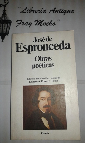 Jose De Espronceda-obras Poeticas Editorial Planeta