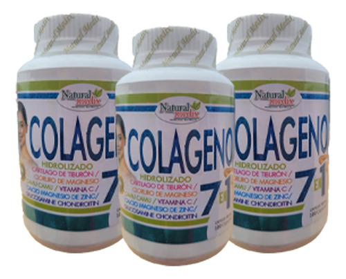 Colageno 7 En 1 | Cartilago+cloruro+glucosamine+calcio+camu