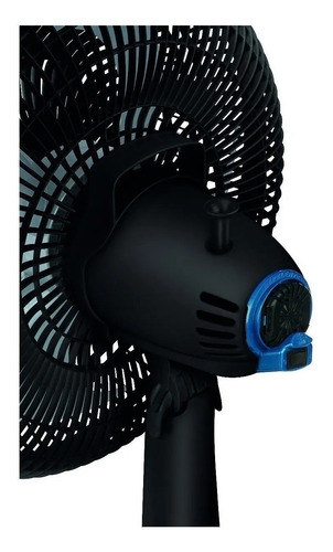Imagen 2 de 3 de Ventilador de pared y de pie T-fal Super Force Repelente VE3170X0 negro con 4 aspas color gris, 16" de diámetro