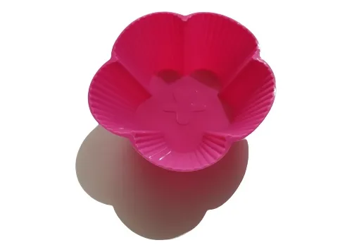 Molde Silicona Flor 5 Pétalos Cupcakes X 12 Unidades