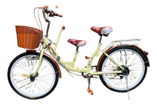 Bicicleta Para Adultos 3 Asientos Paseo Con Niños 