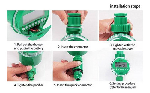Lazhu Reloj Automático For Riego Hortas Jardins