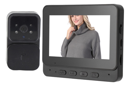 Monitor De Cámara Con Timbre De Vídeo 1080p, Intercomunicado