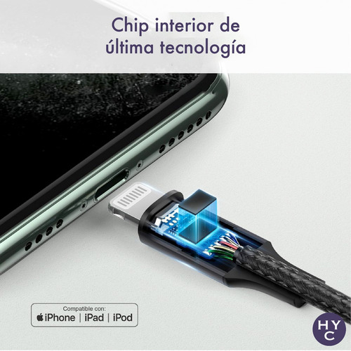 Imagen 8 de 10 de Cable Audio Miniplug 3.5mm Compatible iPhone iPad Calidad