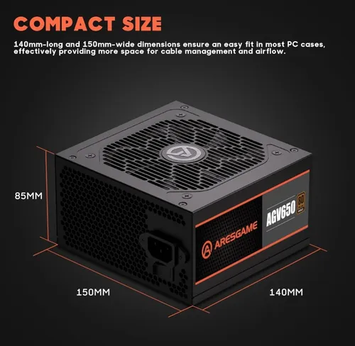 Fuente De Poder 650w 80 Plus Bronze (no Modular)