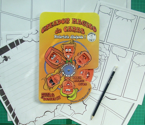 Imagen 1 de 4 de Set Creador Magico Comics Con Lapiz Y Plantillas Gratis