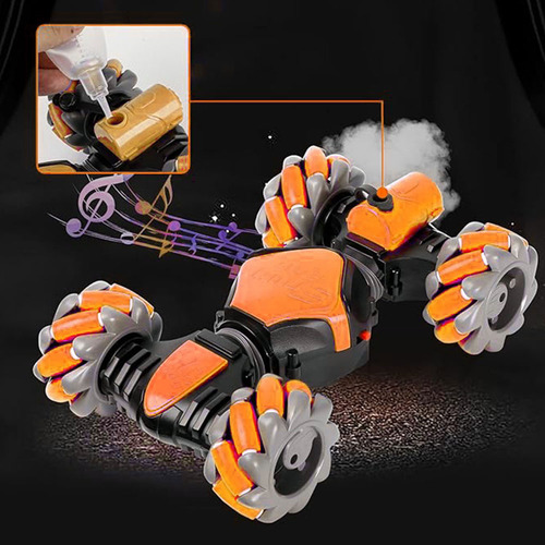Carro CM-TOP 4wd Rc Stunt Control Remoto Reloj Gesto Sensor TOY761 color Amarillo