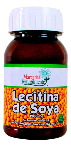 Lecitina De Soya 1200 Mg 100 Caps Margarita Naturalmente