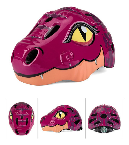 Batfox Casco Ciclismo Carretera Niño Bicicleta Casco Dinosau