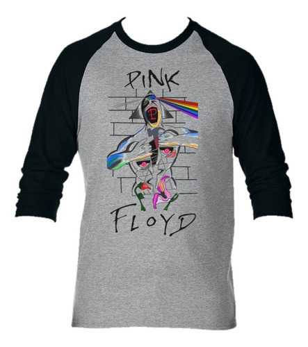Camiseta Manga Larga  Pink Floyd Camibuso Niño Adulto