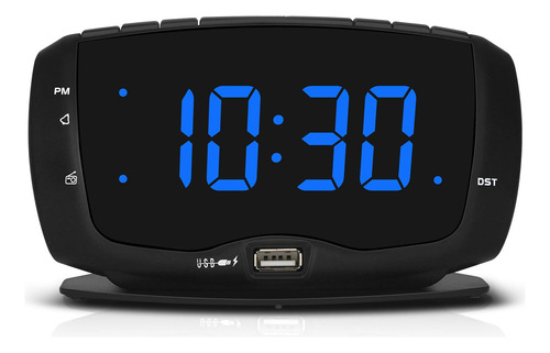 Dreamsky Radio De Reloj Despertador Para Dormitorio Con 2 Pu