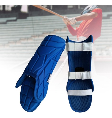 Espinilleras De Béisbol Ajustables Para Adultos, Azul