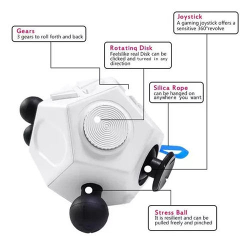 . Fidget Cube Fidget Ansiedad Juguetes Sensoriales
