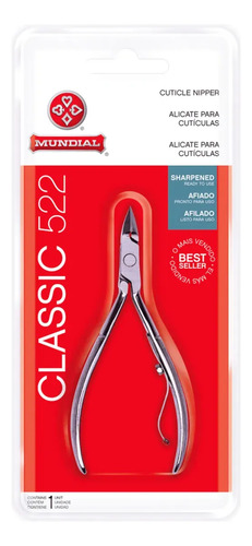 Alicate De Cuticula Profissional Classic 522 Mundial Afiado