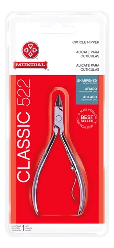 Alicate Cuticula Profissional Classic 522 Mundial S A Prateado - R$ 25,19