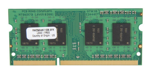 Imagen 2 de 3 de Memoria Ram Sodimm Ddr3 Rendition 1333mhz 2gb Lap