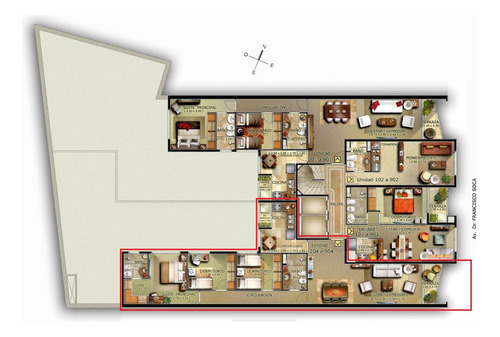 Apartamento 3 Dormitorios + 2 Baños (1 Suite) + Cochera En Pocitos