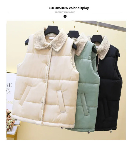 Chaleco Sin Mangas Cálido De Estilo Coreano Para Mujer, Otoñ