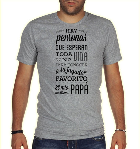 Remera De Hombre Dia Del Padre Jugador Favorito Hijo Me