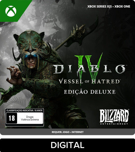 Diablo IV: Vessel of Hatred - Deluxe Edition Xbox Series X|S, Xbox One (Digital)