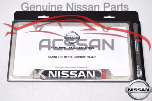 Porta Placa Nissan Original Aprio Frontier Urvan Sentra 370z