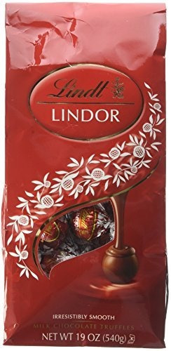 El Chocolate Lindor Trufas Leche Kosher, 19 Onzas.