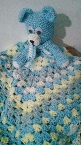   Manta Mantilla De Apego Crochet Amigurumi Oso /hipopótamo 