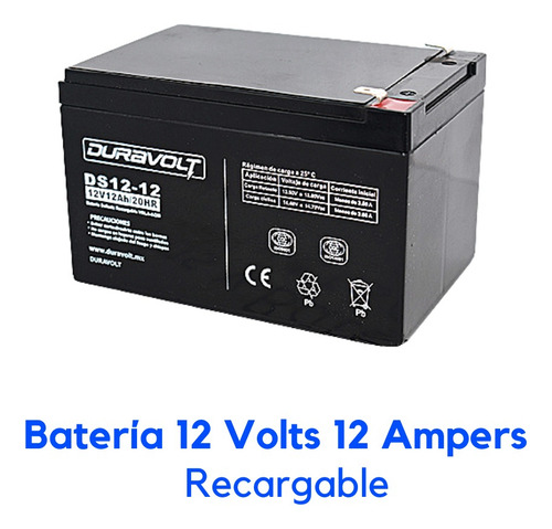 1 Pieza 12v 12ah P/leds, Carritos Electricos, Bocina