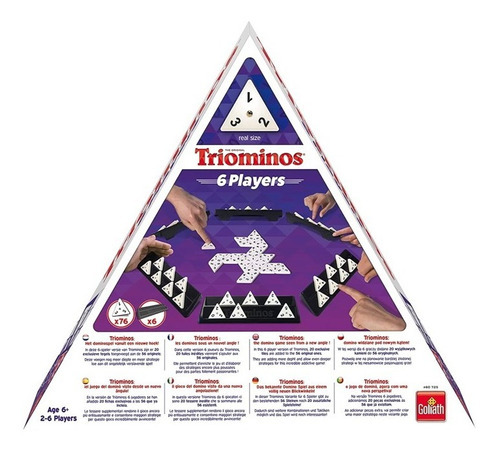 Triominos 6 Jugadores Juego De Mesa Goliath