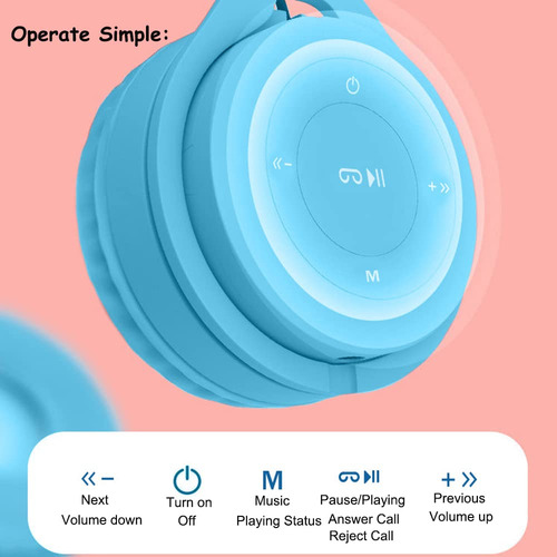 Auriculares Bluetooth Ts-mayka Kids Wireless 5.0 Con Micrófo