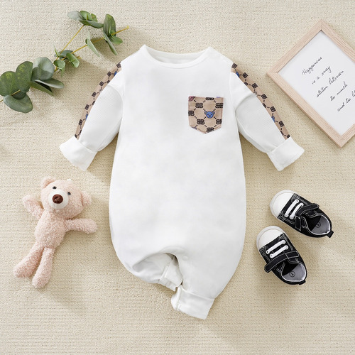 Enterizo Fresco Verano Mameluco De Algodón Blanco Para Bebé Blanco 9-12 M Lisa