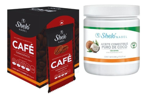 Café Termogénico + Aceite Comestible Puro De Coco Shelo