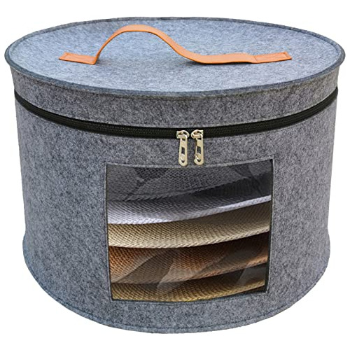 Hat Storage Box 17  D X 10.2  H Hat Travel Case Clothes...