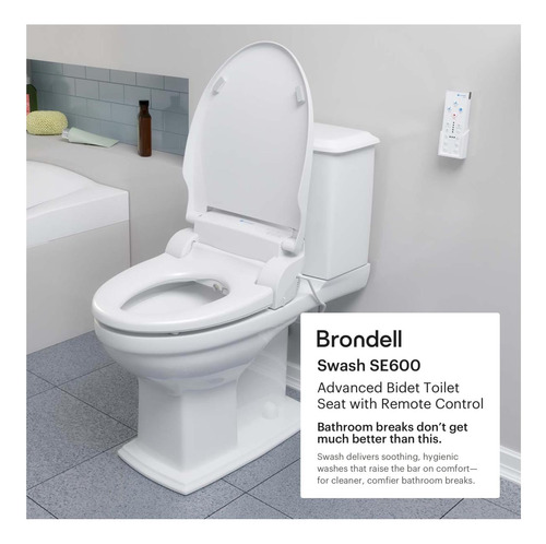 Asiento De Inodoro Brondell Swash Se600 Bidet, Se Adapta A