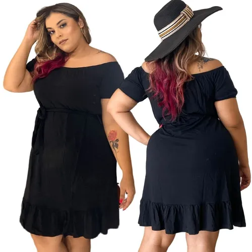 Vestido Plus Size Tend ncia Ver o Tamanho Grande Gg G1