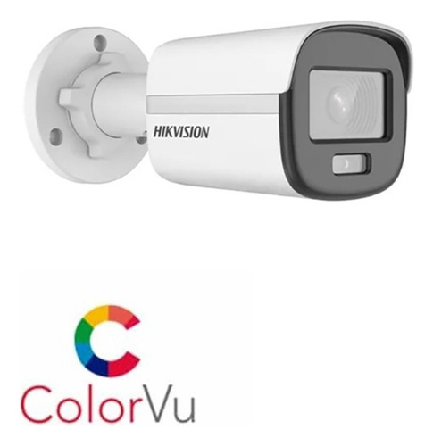 Câmera Hikvision Colorvu Ds-2ce10df0t-lpfs Full Hd Com Áudio