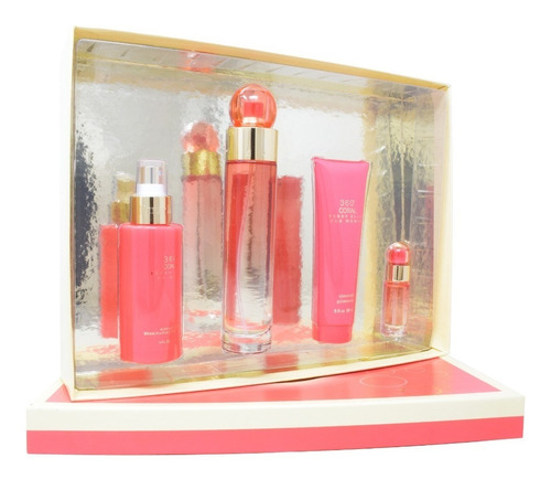 Set Perry Ellis 360 Coral Eau De Parfum Dama