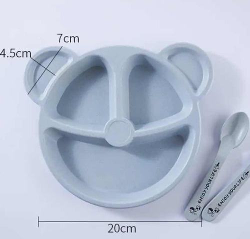 Juego De Vajilla De Alimentación Sin Bpa Para Bebé