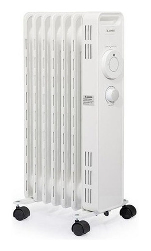 Radiador De Aceite Blanco James 2945 Mod. Re 1500 W