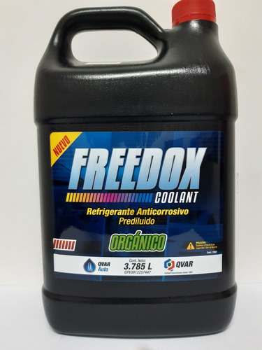 Refrigerantes Base Agua Freedox Coolant Rojo Qvar