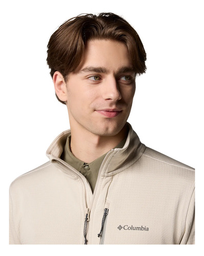Jaqueta Columbia Park View Fleece Off White Masculino