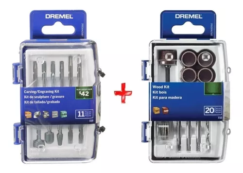 Kit Accesorios Minitorno Dremel 11 Piezas Grabado / Tallado