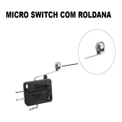 30pcs Chave Micro Switch Fim De Curso Haste 29mm Com Roldana