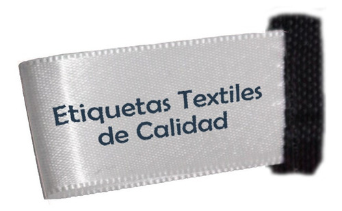 Etiqueta De Listón Para Ropa Personalizada 1.5x4cm 50pz