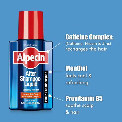 Scalp Tonic Alpecin After Shampoo Com Cafeína Líquida 200ml